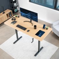 Cadre de bureau électrique à double moteur, réglable en hauteur, pour assis-debout, mobilier de bureau moderne, table d'ordinateur, bureau debout - Vente en gros