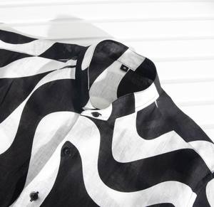 Chemise de randonnée pour homme, 100% coton, couleur unie, écologique, manches longues, séchage rapide, anti-plis, respirante, vêtements de plein air - Product Image 6