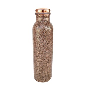 Customizable <b>Metal</b> <b>Water</b> <b>Bottle</b> With Airtight Lid Best For Travel Picnic Use Dishwasher Safe Reusable Copper <b>Bottle</b> For Gifting - Product Image 6