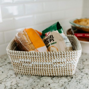 Panier en jonc de mer tressé à la main, simple et artisanal, panier de rangement fait main, vente en gros, écologique, fabriqué au Vietnam - Product Image 4