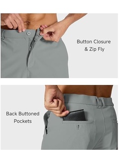 Wholesale Custom <b>Men's</b> Golf Hybrid <b>Dress</b> Chino <b>Shorts</b> Casual Stretch Flat Lightweight Quick Dry With Pockets <b>Men</b> Chino <b>Shorts</b> - Product Image 6