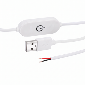 USB Power Cable with On Off Switch Wire <b>Cord</b> for LED Base Photo Lamp & Acrylic Night <b>Light</b> (1.5 Meter Length) - Product Image 3