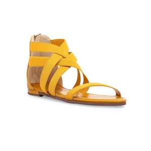 Yellow Formal <b>Heeled</b> <b>Sandal</b> FR5260 - Product Image 2