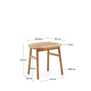 Elegant Teak <b>Dining</b> <b>Chair</b> with Curved Back and Rope Weaving – Comfortable Wooden <b>Chair</b> for Restaurant, Cafe & Modern Living - Product Image 6