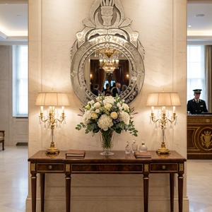 Espejo de Pared Ornamentado de Estilo Barroco Veneciano de Lujo – Vintage Antiguo |   Espejo Decorativo de Vidrio con Acentos Estilizados | Decoración Elegante para Sala de Estar - Product Image 3