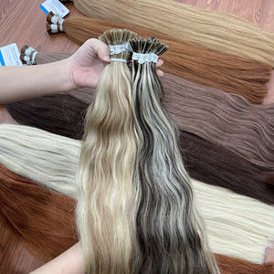 Meilleure vente de kératine ondulée naturelle I Tip Extensions de cheveux Piano Colors 100% Virgin Cheveux humains vietnamiens - Product Image 3