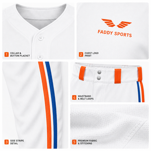 Ensemble d'uniformes de baseball personnalisés entièrement sublimés, vente en gros, respirant, séchage rapide, maillot et pantalon de baseball pour hommes et jeunes - Product Image 4