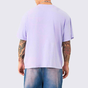 2026 Premium Quality Wholesales 100% Cotton Oversized <b>Tshirt</b> Heavy Weight Custom Logo Men Puff Print T Shirt for Men - Product Image 1