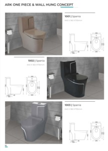 Inodoro de Cerámica Negra Brillante de Una Pieza, Montado en el Suelo, con Doble Descarga, Ecológico, Fácil de Limpiar, Diseño Moderno - Product Image 4