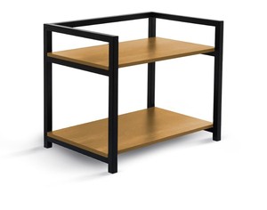 2 Tier Kitchen <b>Microwave</b> Stand Metal Frame Wood Countertop Storage Rack Organizer <b>Shelf</b> - Product Image 3