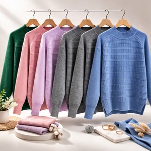 Pull en cachemire mélangé de luxe pour femmes, doux, chaud, haut de gamme, cardigan tricoté sexy pour femmes, pull de qualité supérieure pour femmes, vente en gros - Product Image 3