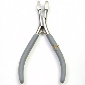 Pinzas de Acero Inoxidable para Remover Extensiones de Cabello, Recubrimiento Plateado, Mango Morado, para Anillos Micro, Anillos Nano, Pegamento de Queratina - Product Image 4