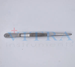 Pinces à dissection robustes de haute qualité 18 cm sans denture - Pinces à tissus lisses en acier inoxydable - Pinces à pansements dentées - Product Image 3