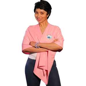 Châle rose pour adultes Jack and Jill, doux et léger, élégant pour les soirées, pour femmes, design confortable et élégant - Product Image 3