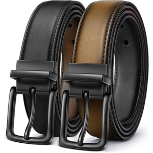 Cinturón de cuero de búfalo premium para hombre, cuero genuino de grano completo, hebilla clásica retro personalizada, cinturón duradero informal y de vestir. - Product Image 5