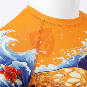 Maillot de compression unisexe MMA UPF50 anti-bactérien à séchage rapide et respirant à manches courtes pour adultes – Vente en gros OEM - Product Image 3