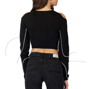 เสื้อครอปท็อปผู้หญิง ดีไซน์สวยทันสมัย ราคาถูก รับผลิตตามแบบ - Product Image 2