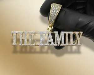 Colgante de Letra Inicial con Moissanita Iced Out, Colgante de Letra Bling para Mujer y Hombre, Joyería de Plata 925, Joyería Hip Hop - Product Image 3