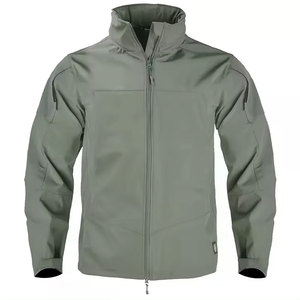 Econex Sports Unisex Black Windproof Hooded Safari Style Eco-Friendly Winter <b>Jacket</b> Crew Neck Zipper Closure <b>Fleece</b> <b>Lining</b> 100% - Product Image 3