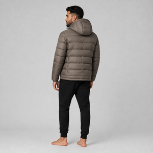 Doudoune d'hiver personnalisée brillante pour homme, décontractée, en duvet, grande taille, à capuche - Product Image 2