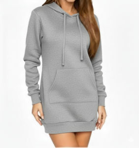 Sweat à capuche oversize pour femme en coton tricoté 100% tie-dye avec logo personnalisé, épaules tombantes, pull épais pour l'hiver, tenue décontractée - Product Image 6