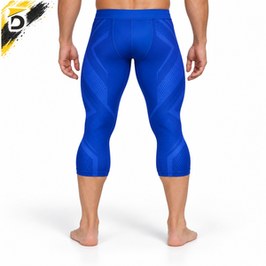 Premium <b>Men</b> Capri <b>Legging</b> Features Smooth Material Flexible Support And Lightweight Comfort <b>For</b> <b>Gym</b> Workout And Daily Exercise - Product Image 3