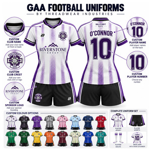 Set Personalizzato di Uniformi da Gioco Sublimate per Donne nel Calcio Gaelico |   Maglia e Pantaloncini |   Abbigliamento Sportivo All'Ingrosso Kit GAA di Alta Qualità - Product Image 4
