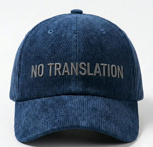 Casquette de baseball non structurée à 6 panneaux en velours côtelé, brodée, vintage, en coton doux, avec sangle réglable, style streetwear et outdoor - Product Image 1