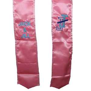 Estola de Graduación Jack and Jill, Banda de Honor Bordada en Satén, Personalizable, para Ceremonias Universitarias, Fraternidades y Hermandades - Product Image 6