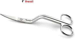 Tijeras profesionales de calidad superior aceptadas por ODM/OEM con apliques de pico de pato bordados, tijeras de sastre de acero inoxidable de 4 piezas - Product Image 6