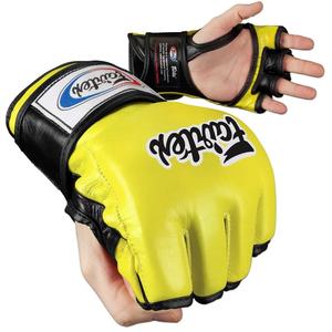Gants Fairtex Ultimate MMA/Sanda - Doigt ouvert, cuir véritable, demi-doigts, légers, anti-humidité - Product Image 4
