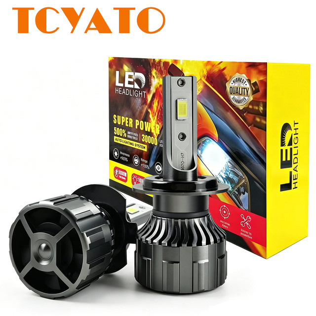 TCYATO Hi/Low Beam Led Headlights for Cars High Power H7 H11 9005 9006 9012 12V Universal H11 Led H4 Led Bulb Led Bulbs for Cars