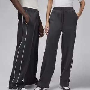 Heavyweight Mid Waist Baggy Sweatpants Men Loose Fit Oversized <b>Fleece</b> <b>Joggers</b> Wide Leg Casual Drawstring Closure Streetwear - Product Image 1
