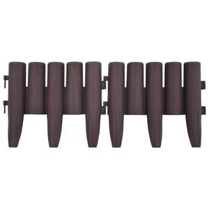 36 piezas de bordes de césped de PP marrón 393,7 \ "accesorio de paisaje y cubierta - Product Image 4