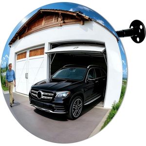 Specchio Convesso in Acrilico Regolabile da 11,65 Pollici per Traffico e Sicurezza, Ampio Angolo di Visione per Maggiore Copertura in Camere da Letto e Magazzini - Product Image 1