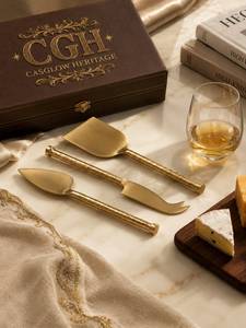 Ensemble d'ustensiles de cuisine en gros avec outils à fromage pour la préparation, la découpe, le service, le tranchage, le râpage et l'usage quotidien - Product Image 3