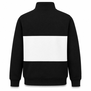 Sudadera de invierno para hombre con cremallera de un cuarto, 100% algodón polar, antipilling, personalizada, venta al por mayor, OEM, ODM - Product Image 3
