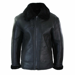 Chaqueta de Cuero con Forro de Piel para Hombre, Abrigo Cálido y Duradero, Ropa de Invierno Premium, Servicio OEM ODM, Fabricación de Alta Calidad - Product Image 1