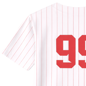 Maillot de baseball personnalisé à rayures fines pour hommes, respirant, en polyester, uniforme d'équipe, chemise de sport, approvisionnement en gros OEM - Product Image 6