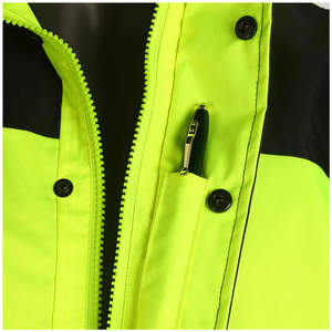Chaqueta de Seguridad Reflectante de Alta Visibilidad, Impermeable, Uniforme de Trabajo, para Trabajadores de la Construcción, Clase 2, Ropa de Seguridad Vial - Product Image 6