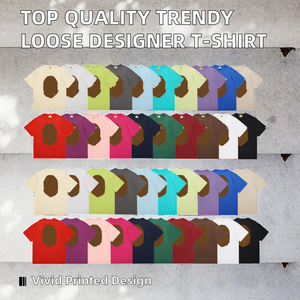 Camiseta de Diseñador de Moda al por Mayor, Nueva Colección, de Alta Calidad, para Hombre, Estilo Casual Deportivo, Estampada, Holgada, 260 Gramos, Tejido Terry - Product Image 6