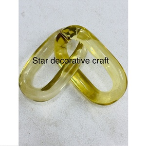 Eslabones de Cadena Grandes y Coloridos Transparentes, Diseño de Búho Ángel Hecho a Mano, Eslabones de Cadena de Resina Epoxi Ecológicos, Arte para Colgar en la Pared - Product Image 3