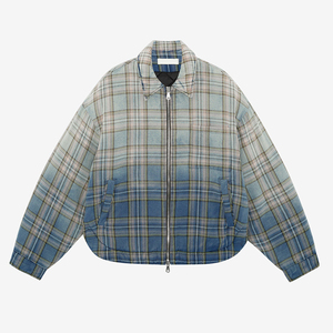 Wholesale Hooded Winter Streetwear <b>Flannel</b> Shirt <b>Jacket</b> Long Sleeve Plaid Polyester Lined Breathable Windproof Eco-Friendly - Product Image 2