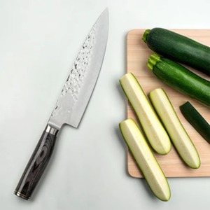 Cuchillo de Chef de Acero con Alto Contenido de Carbono, Cuchillo de Cocina Afilado como una Navaja, Cuchillo Multiusos para Cortar Carne, Verduras y Frutas - Product Image 3