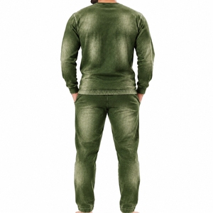 Conjunto de Camiseta y Pantalones Largos para Hombre, Cuello Redondo, Estilo Casual Otoñal, Estampado de Letras, Pijamas Hechos a Medida - Product Image 2