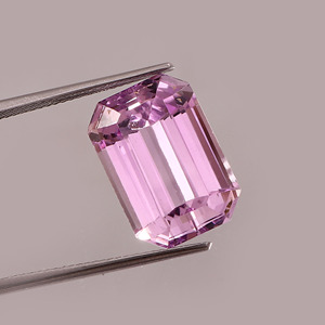 Pierre précieuse naturelle de qualité supérieure, 16 carats, kunzite, qualité AAA, taille octogonale émeraude, 19x10x9 mm, pour la fabrication de bijoux fins, bagues, pendentifs - Product Image 2