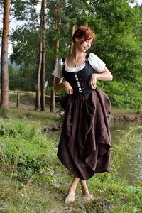 Nouvel Arrivage : Corset Renaissance, Corset à bretelles, Corset style Cottage Core pour Filles, 100% Coton, Motif Floral, Écologique - Product Image 4