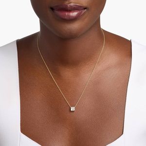 Princess Cut Lab-Grown Diamond Solitaire Pendant In Yellow Gold - Product Image 4