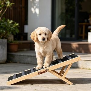Scale per Animali Domestici in Legno Massello con Superficie Antiscivolo e Altezza Regolabile (Pieghevoli) - Product Image 5