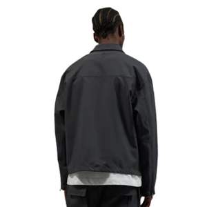 Camisa Técnica de Manga Larga con Cierre para Hombre, Chaqueta Casual con Bolsillos Tipo Cargo, Estilo Urbano, Color Gris, Suministro al por Mayor OEM - Product Image 6